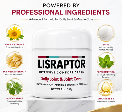 LISRAPTOR®  🧑‍⚕️✅Pain-ReIief Bone HeaIing Cream US (SpeciaIIy or older adults)