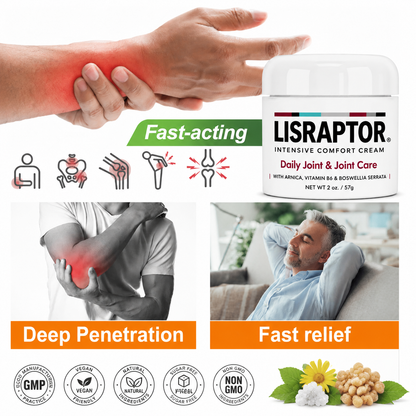 LISRAPTOR®  🧑‍⚕️✅Pain-ReIief Bone HeaIing Cream US (SpeciaIIy or older adults)
