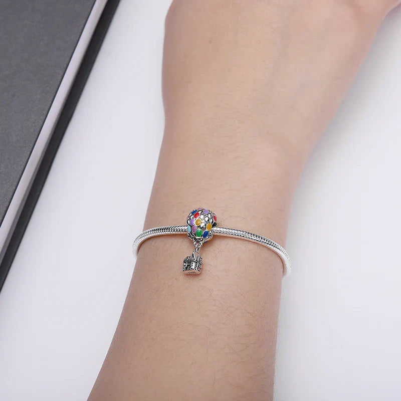 2024 Original New in Romantic Retro Classic Series Lotus Charm Beads Fits Pandach Bracelet Women 925 Silver Pendant Bead Jewelry