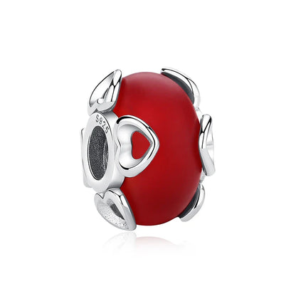 Original 925 Sterling Silver Charms Love Heart Turtle Murano Glass Pendant Beads Fit Pan Bracelet Necklace Jewelry For Women