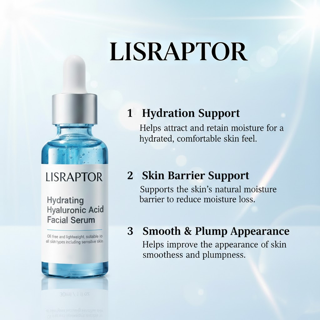 LISRAPTOR® Hydrating Hyaluronic Acid Facial Serum