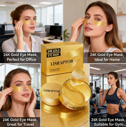 LISRAPTOR® 24K Gold Eye Mask – 60 Pack
