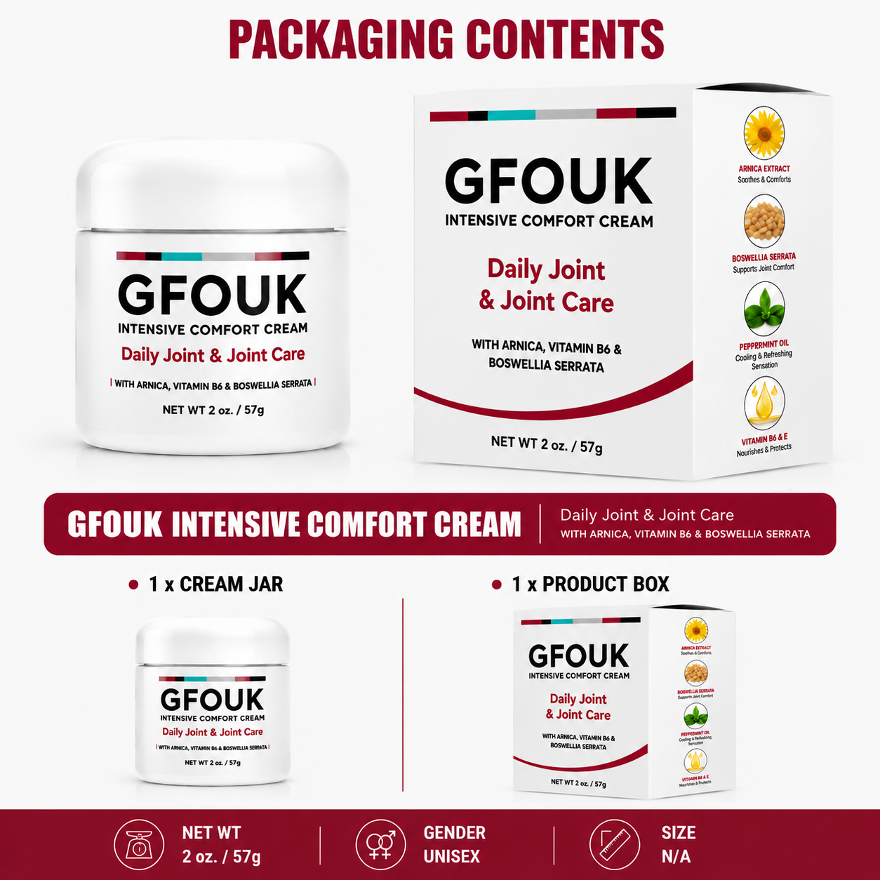 GFOUK®  🧑‍⚕️✅Pain-ReIief Bone HeaIing Cream US (For older adults)