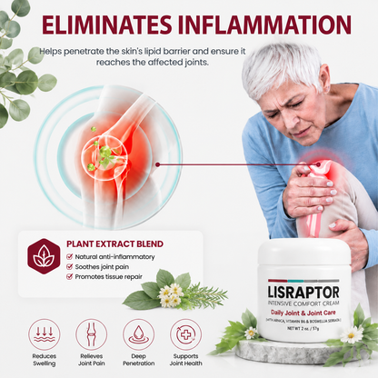 LISRAPTOR®  🧑‍⚕️✅Pain-ReIief Bone HeaIing Cream US (SpeciaIIy or older adults)