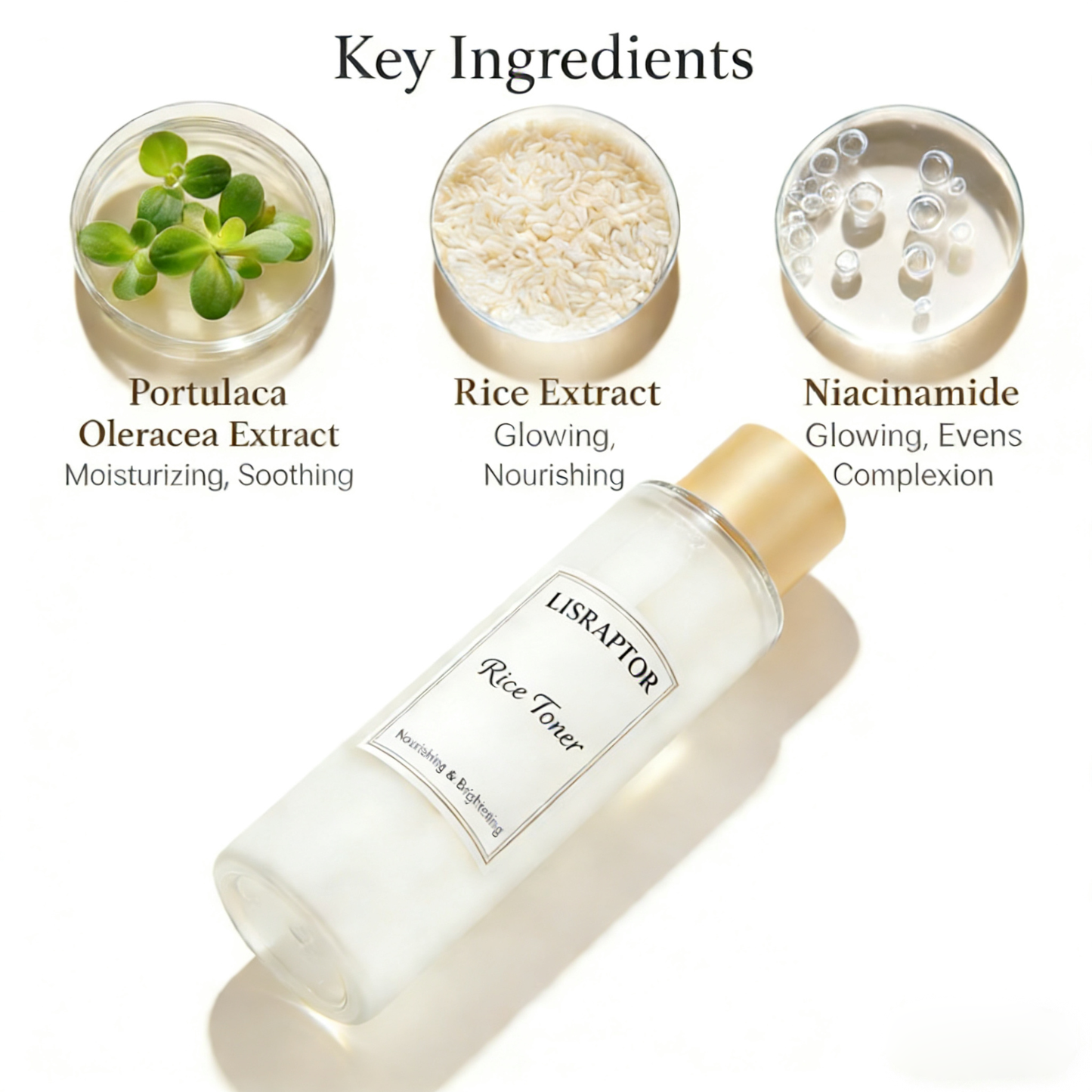 LISRAPTOR®  Rice Toner – Milky Essence for Glowing Skin
