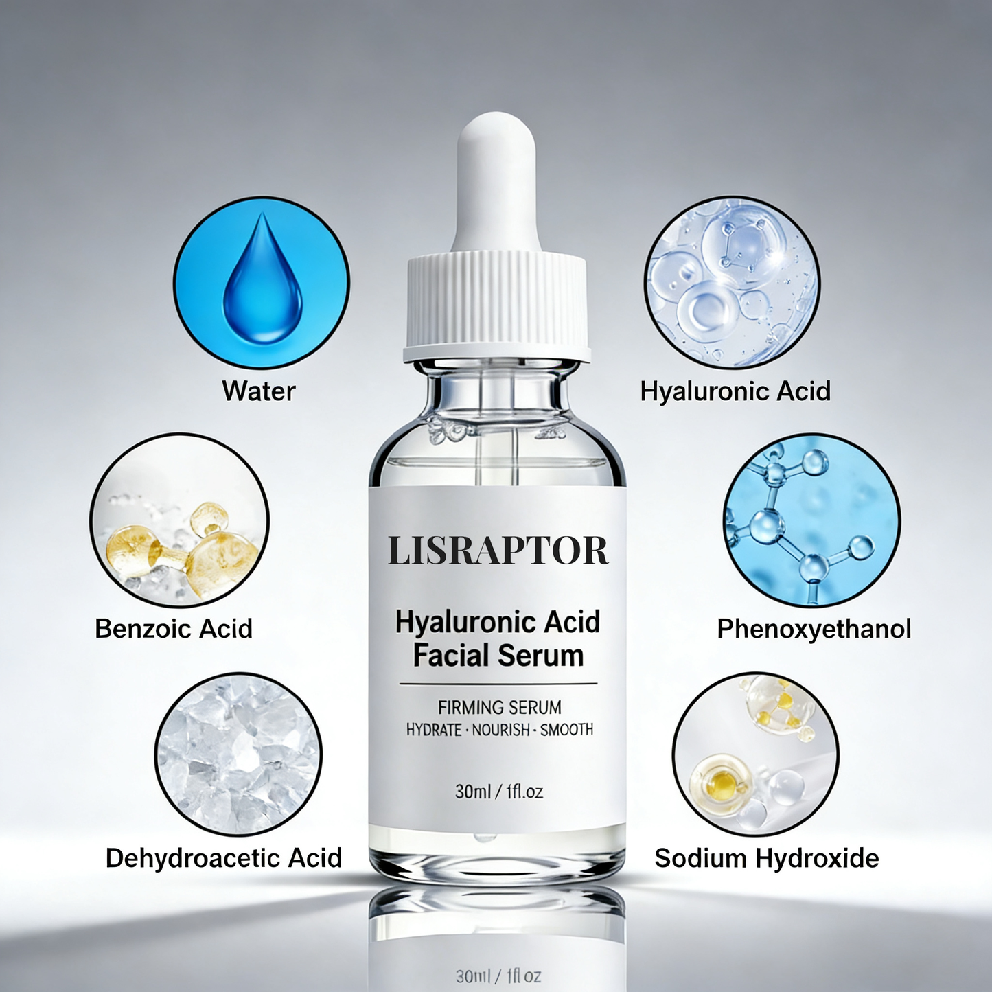 LISRAPTOR® Hyaluronic Acid Facial Serum
