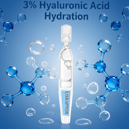 LISRAPTOR® Hyaluronic Acid Serum 3% with Multi-Layer Hydration, Single-Use Vials 30PCS