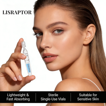 LISRAPTOR® Hyaluronic Acid Serum 3% with Multi-Layer Hydration, Single-Use Vials 30PCS